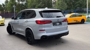 Бронирование кузова BMW X5 цветной полиуретановой пленкой Nardo Gray