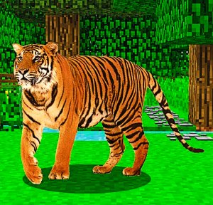 Realistic Tiger in  @Minecraft  ? #Shorts