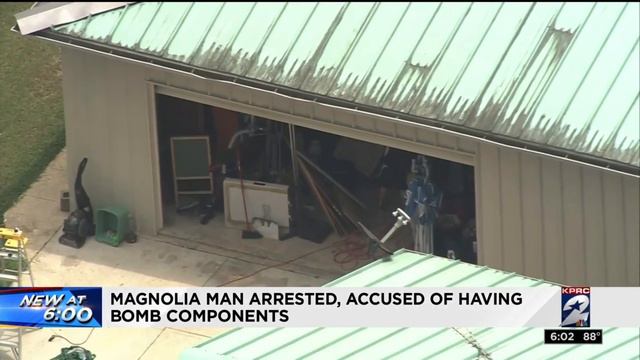Magnolia man arrested, accused of having bomb components смотреть онлайн
