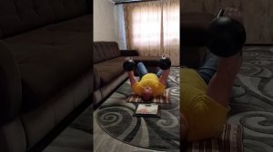 ЖИМ ЛЁЖА ГИРИ ПО 40КГ НА 25РАЗ