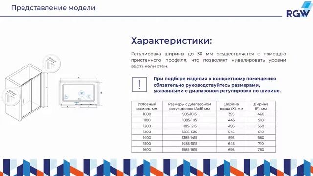 Обзор душевой двери RGW CL-14 и угла RGW CL-48 смотреть онлайн