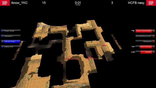Турнир по CS 1.6 «HCFB nasyal'niki» VS «iKnowYKC» смотреть онлайн