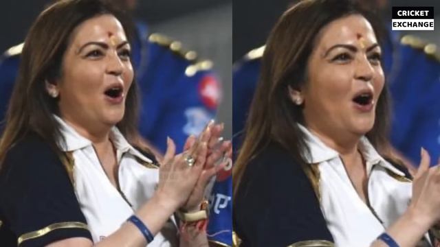 Rohit Sharma Amazing Reaction When Nita Ambani Hug Tim David Affter Last Ball win in MI VS DV Match