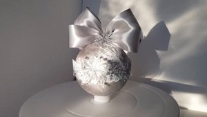 Новогодние шары своими руками из бархата. Decorazioni natalizie fatti a mano di velluto.