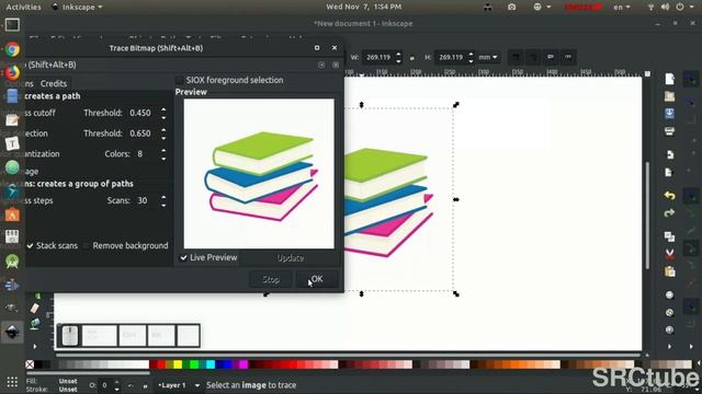 How To Convert PNG/JPG Image To SVG Vector Shape - Inkscape