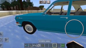 Показываю мод на Газ 24 для Майнкрафт пе 1.19