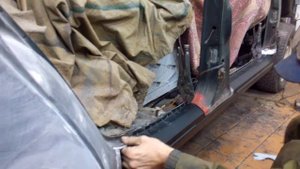 Переварка порогов ваз2111.сварка днища