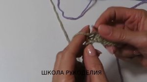 ОБЪЕМНЫЙ ПРОСТЕЙШИЙ УЗОР ДЛЯ ШАПКИ,ПОВЯЗКИ ИЛИ ШАРФА.ВЯЗАНИЕ СПИЦАМИ.