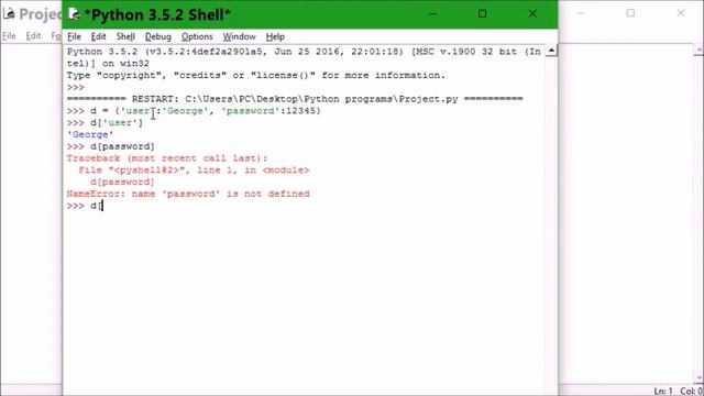Understanding Python(Step by step guide for complete NOVICE)(1 Creating & Accessing Dictionary)