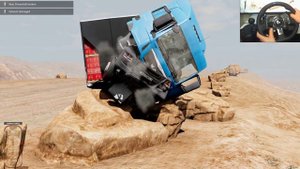 BeamNG Drive - Truck Crash Tests | Steering Wheel Gameplay Ep 10