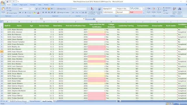 New Perspectives Excel 2016 | Module 8: SAM Project 1a #newperspective #module8 #samproject1a