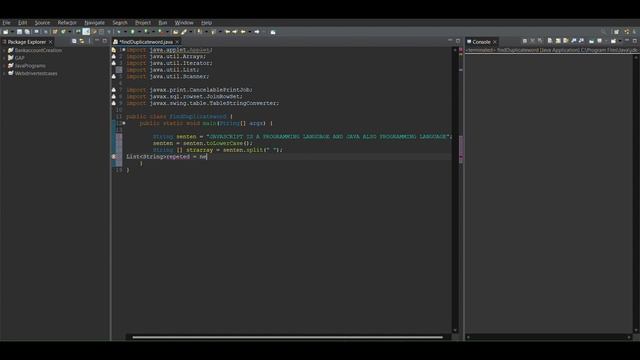 Java program to find the duplicate words in a string | Duplicate words java@CodeWithHarry