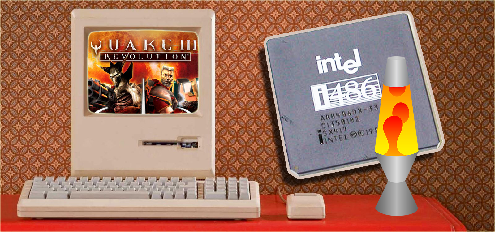 Попытка запустить Quake 3 на Intel486DX процессоре ??