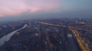 Москва Сити. Вечерний полет над городом
