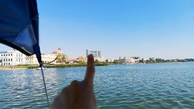 Влог катаемся на катамаранах в центре города на озере Кабан