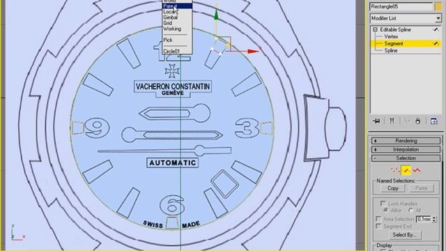 Построение циферблата в 3D Studio Max. Часть 1 (2/18) смотреть онлайн