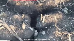 Работа российской артиллерии по окопам ВСУ на Донецком направлении.