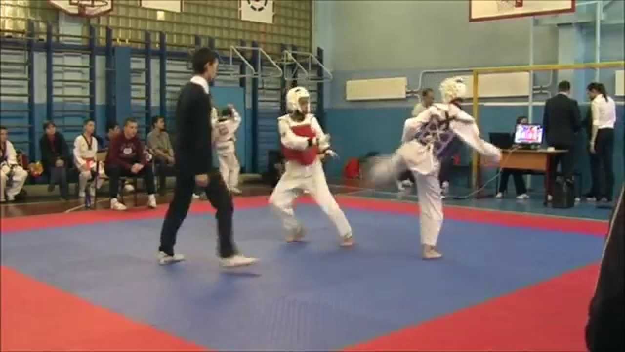 Taekwondo WTF. V Открытое Первенство района Кузьминки. 29.03.2015. Федяев-Тагызаде.