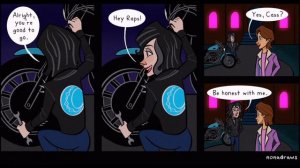 Tangled The Series Comic - 🏍✨Cassunzel Biker AU✨🏍 | Part 1 - By:@nonadraws