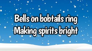 Jingle Bells Karaoke Version (piano accompaniment) with lyrics