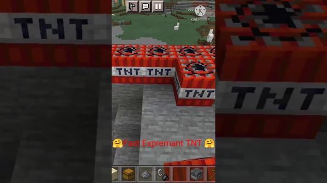 Minecraft TNT Experiment|Android Gameplay #shorts#short
