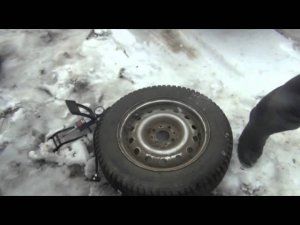 Замена установка и снятие заднего колеса ВАЗ - Lada Granta