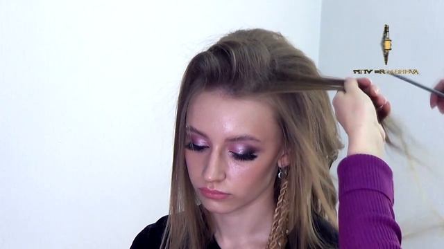 Укладка на длинные и средние волосы.Локоны на плойку смотреть онлайн