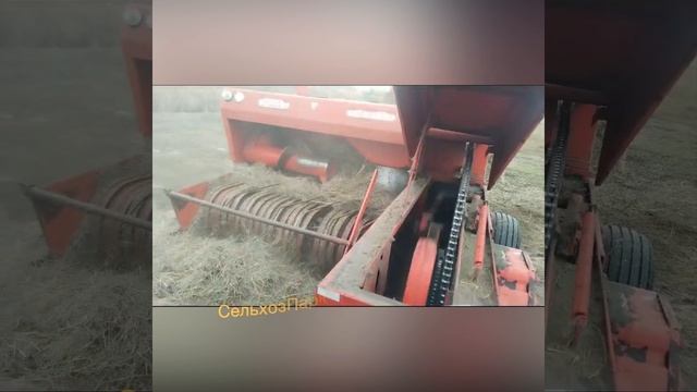 БОМБИМ сено , РУЛОНЫ перегоняем в ТЮКИ