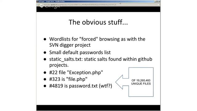 gitDigger: Creating useful wordlists from public GitHub repositories смотреть онлайн
