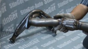 Выпускной коллектор  (ПАУК) StinGer 4-2-1 Hyundai Elantra 1 6L 16V с виброкомпенсатором