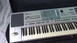 Korg PA 50 synth performing Sevillana 1 Music Style