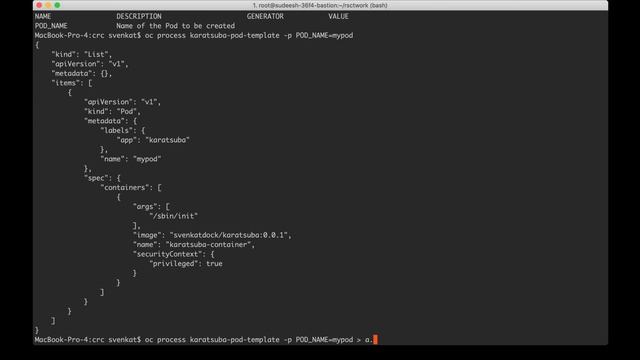 OpenShift Template смотреть онлайн