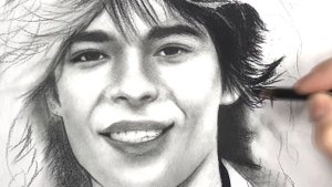 Портрет мужчины угольным карандашом/ рисую Женю Белоусова