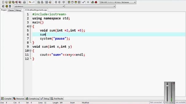 default arguments in c++ (urdu tutorials)