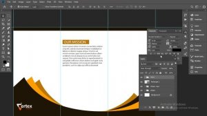 How to design a Trifold Brochure I Business Tri fold Design Photoshop Tutorial I Vertex Graphic