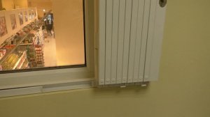 Оконная решетка раздвижная установленная в проем окна