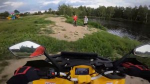 Квадроцикл держался до последнего Тест драйв Motoland Wild 200