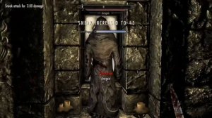 Skyrim: How to improve Sneak to level 100 fast