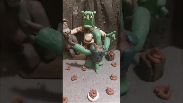 шрек из пластилина #шрек #animation #stopmotion #пластилин #лепка #анимация #зеленыйслоник #shrek смотреть онлайн