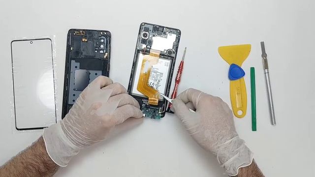 Замена гнезда зарядки Samsung а71 смотреть онлайн