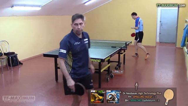 SPINLORD Waran 2.0 - игра справа на DR NEUBAUER High Technology, техника коротких шипов