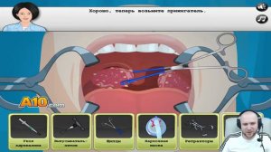 ВЫРЕЗАЕМ КУСОК ГОРЛА У ПАРНЯ!! - Симулятор Хирурга (доктор Диллерон) | DILLERON PLAY