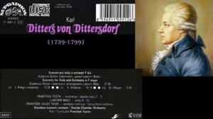 Carl Ditters von Dittersdorf:  Viola Concerto in F major, Lubomir Maly (viola)