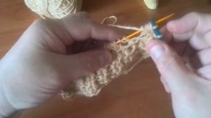 КОФЕЙНЫЕ ЗЁРНА! Вяжем узор спицами