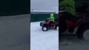 Дрифт на Honda trx 680