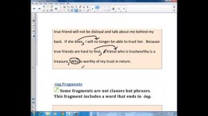 Module 3 - Sentence Errors - Lesson 1, Fragments