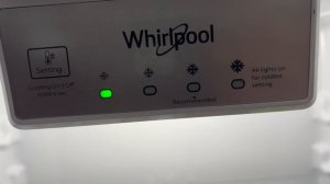 Whirlpool Refrigerator - How to Set Temperature