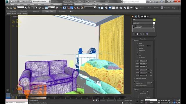 Как изменить скорость перемещения камеры в 3ds Max смотреть онлайн