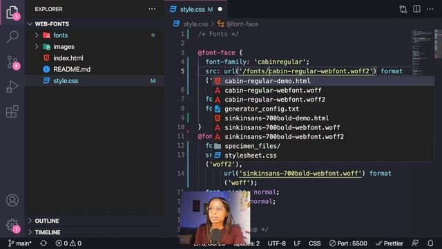 Implement Custom Web Fonts | @font-face ruleset