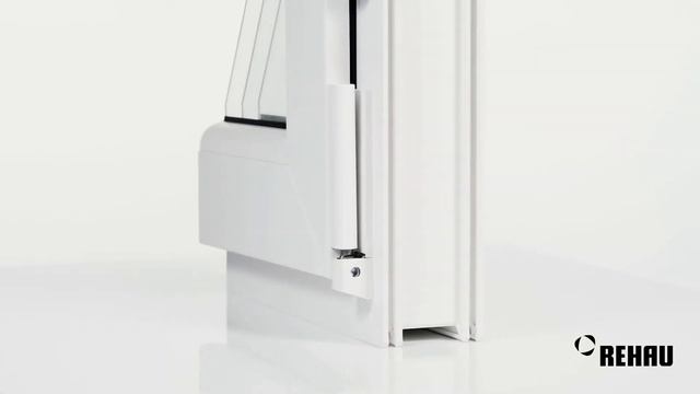 THERMO Design с одноплоскостной створкой и круглым штапиком. Демонстрация образца (уголка) профиля смотреть онлайн